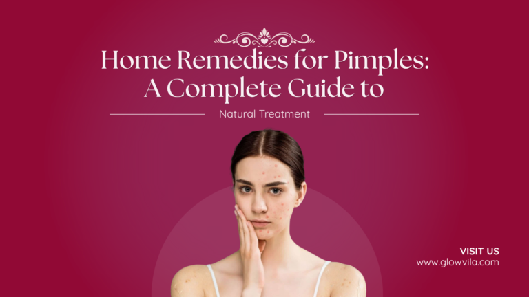 Young woman with visible pimples on her face and chest, complete guide to home remedies and natural treatment