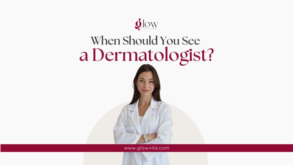Dermatologist explaining when to see a doctor about stubborn skin tanning