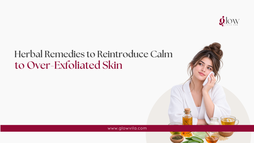 Chamomile, honey, and calendula ingredients for herbal remedies that calm over-exfoliated skin